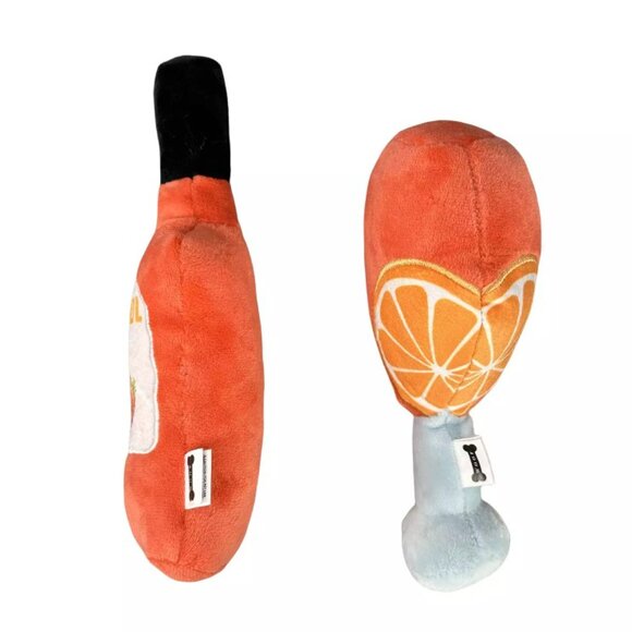Woof 2-Pack Aperol Plush Dog Toys - Picture 4 of 6